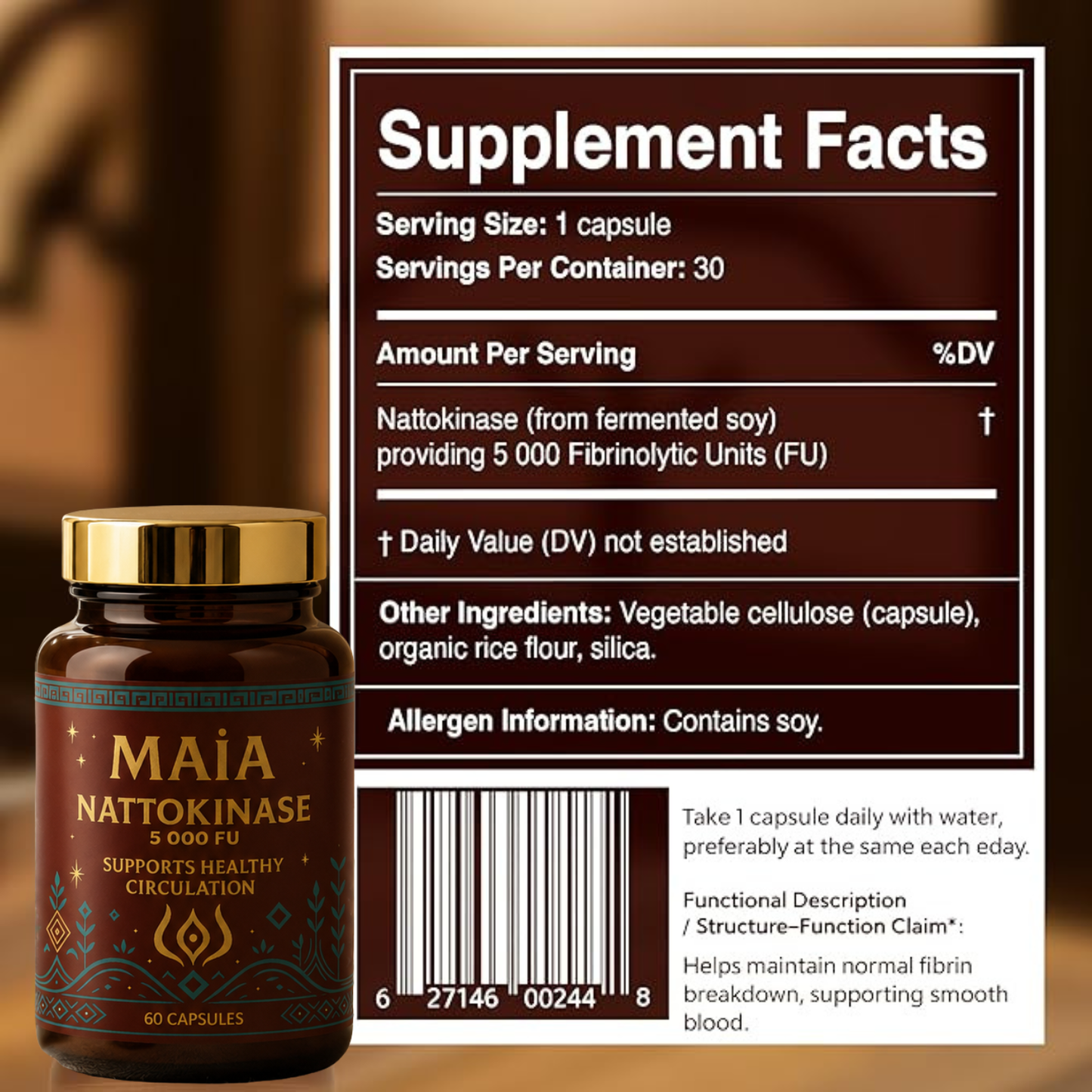 Support your Blood Flow with 5,000 FU of Nattokinase for peak Performance