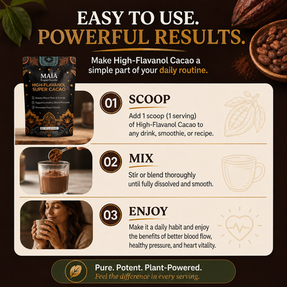 Naturally Boost Nitric Oxide & Blood Flow With Ceremonial Cacao*